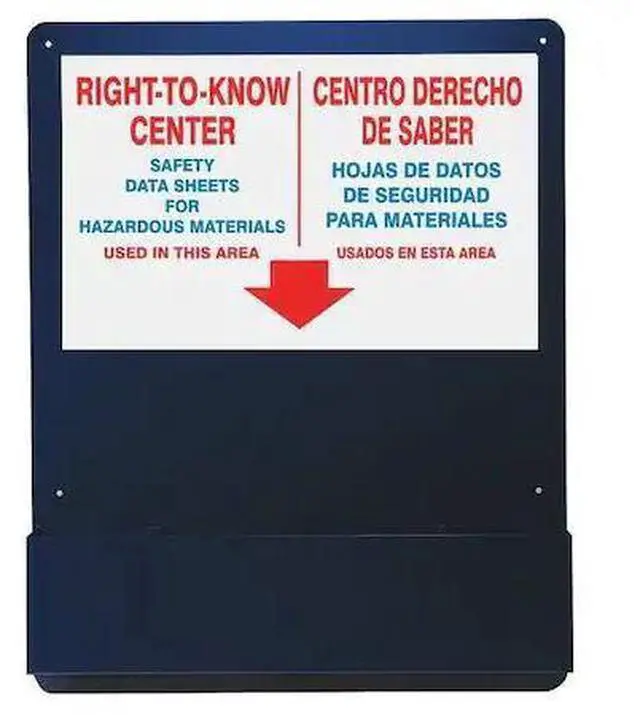 Main image of ACCUFORM SBZRS708 Right to Know Center, Aluminum, 24 in W, 30 in H