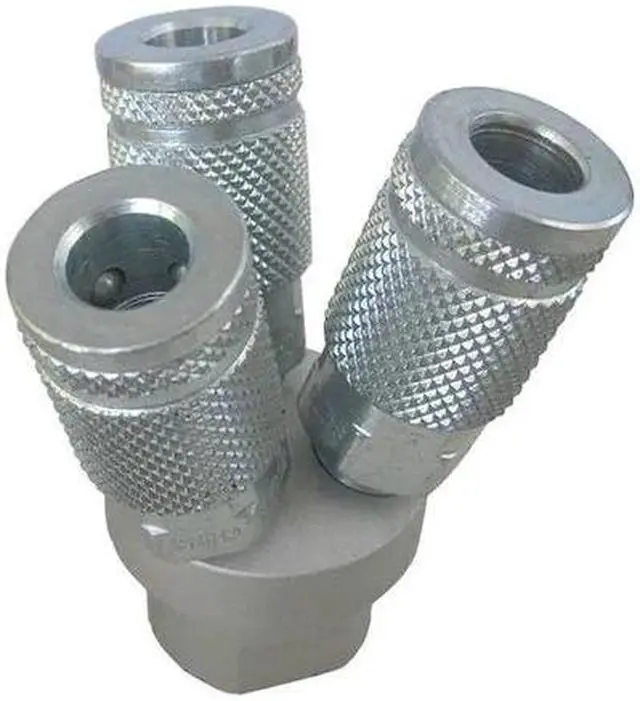 Main image of SPEEDAIRE 22YK98 Air Gun Manifold,1/4 FNPT,Automotive