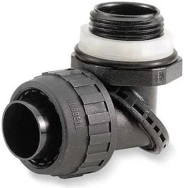 Alt view image 2 of 3 - HUBBELL WIRING DEVICE-KELLEMS PS0389NBK Conduit Fitting Connector, 3/8 in,