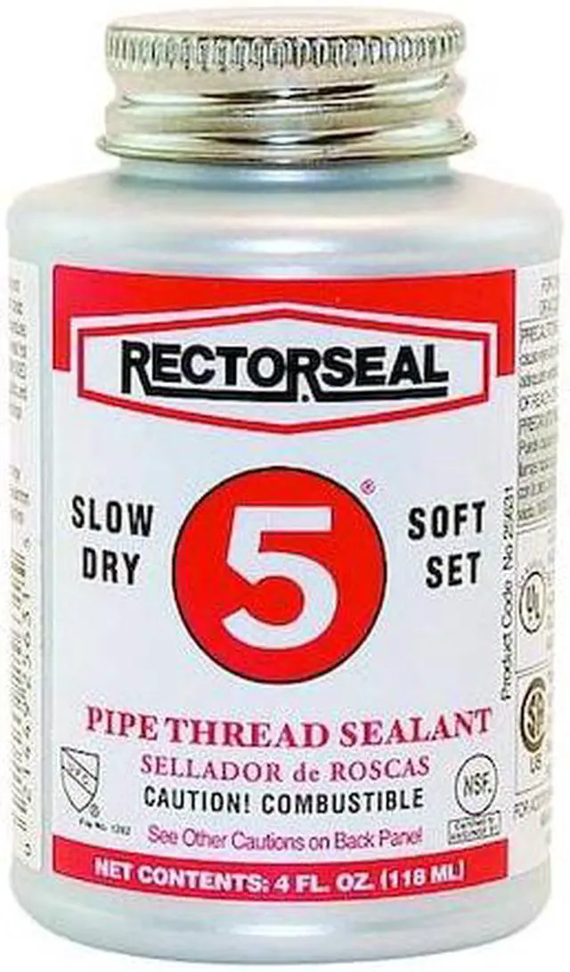 Alt view image 4 of 4 - No. 5 Pipe Thread Sealants, 1/4 Pint Can, Yellow
