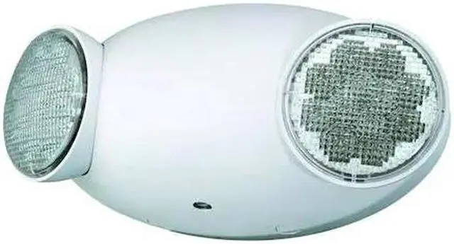 Alt view image 4 of 10 - Hubbell 00148 - 120/277 volt Dual LED Head White Emergency Light (CU2)