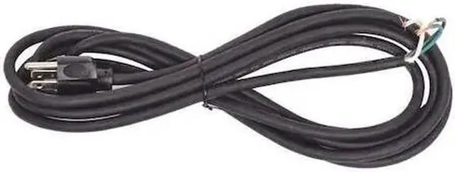 Main image of ZORO SELECT E3604 Power Cord, 5-15P, SJO, 12 ft., Blk, 10A, 18/3