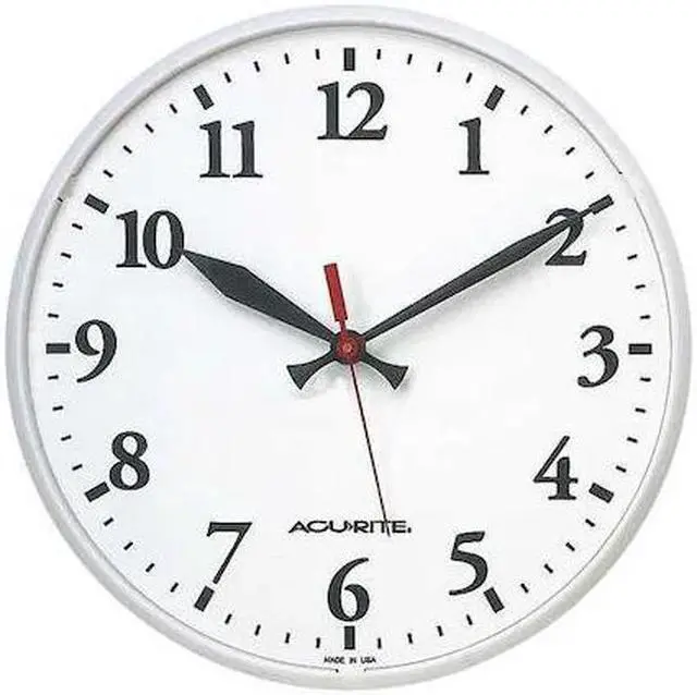 Main image of ZORO SELECT 3LYK5 12-1/2" Analog Wall Clock, White