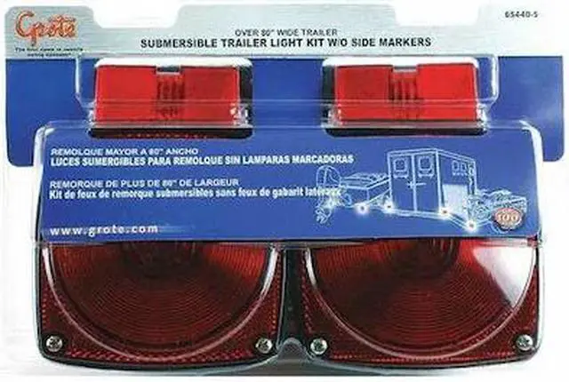 Main image of GROTE 65440-5 Submersible LED Kit,Square,Black/Red