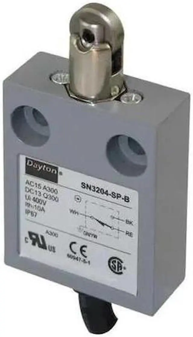 Alt view image 2 of 2 - Mini Limit Switch, SPDT, Vert, Roller Plung