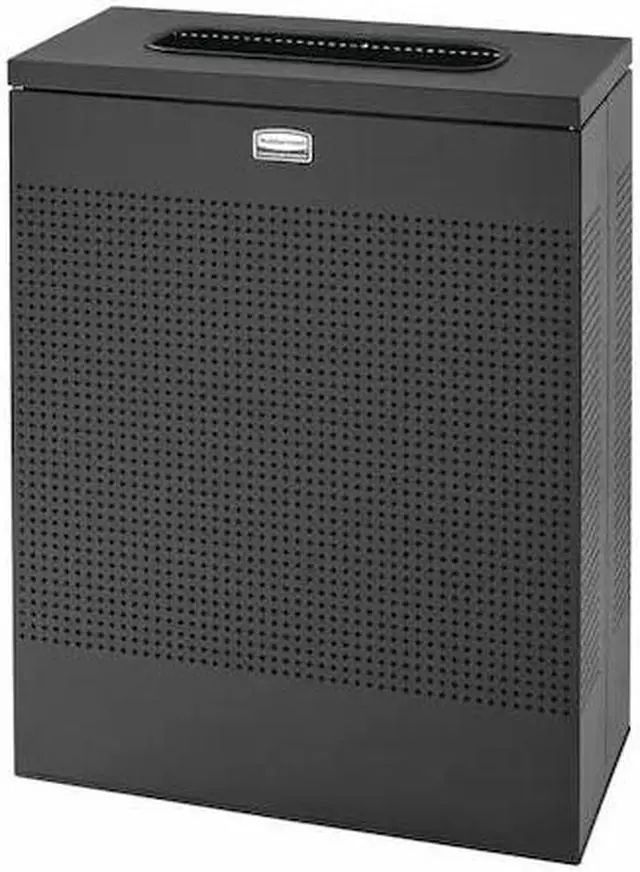 Main image of RUBBERMAID FGSR18EPLTBK 22-1/2 gal. Steel Rectangular Fire-Resistant Trash Can,