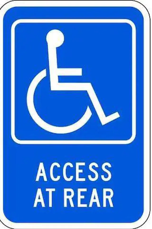 Main image of LYLE HC-013-12HA Parking Sign, 12" W, 18" H, English, Aluminum, Blue