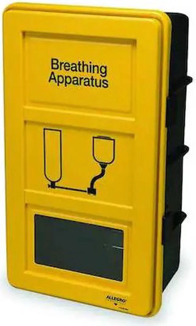 Main image of ALLEGRO INDUSTRIES 4100 SCBA Wall Cabinet, Plastic, 20 in W x 32 1/2 in H x 13
