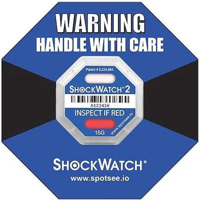 Main image of SHOCKWATCH 47000K G-Force Indicator Label,15G,PK50