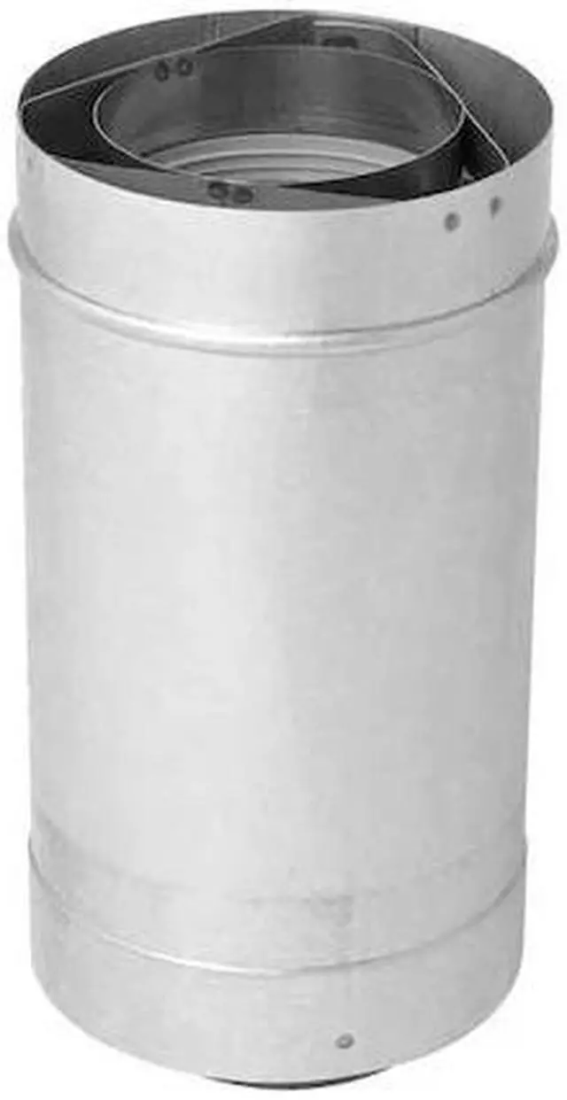 Alt view image 2 of 2 - METAL FAB RTG20151GR Waterheater Vent Pipe,12In L,3In Dia.