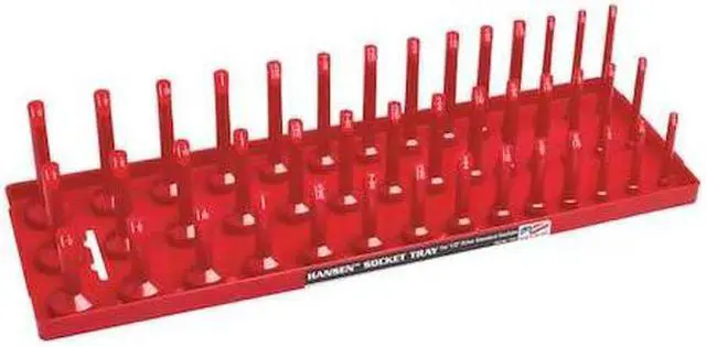 Alt view image 8 of 8 - HANSEN 12013 Socket Tray,Socket,ABS Plastic,Red