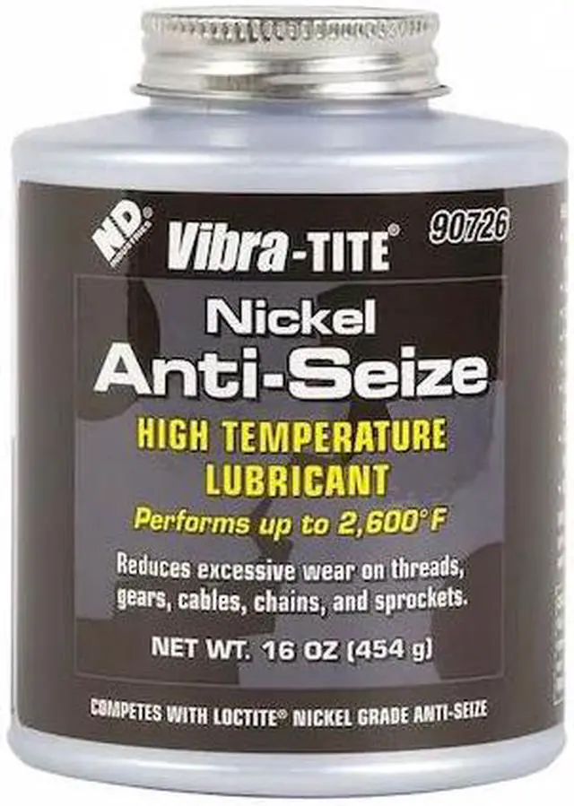 Alt view image 2 of 2 - Nickel,  Anti-Seize Compound,  -65°F,  2600°F,  16 oz.,  Brush-Top Can