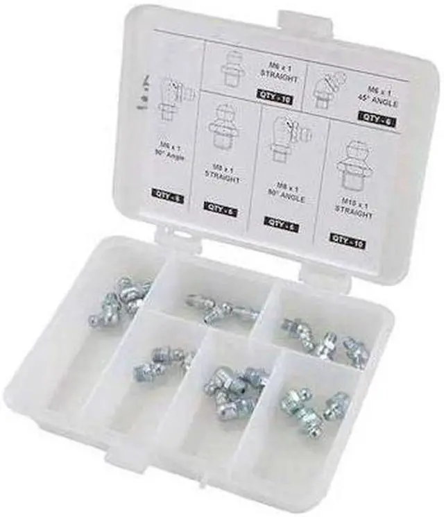 Main image of Westward Grease Fitting Kit, No. Pieces 44, PK44   52NZ88