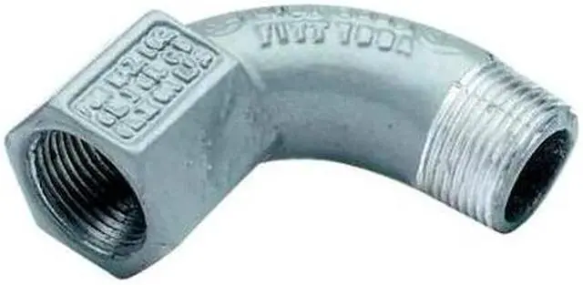 Alt view image 2 of 2 - HUBBELL KILLARK BL-90-2WW IMC 90 Deg Elbow, 3/4 in, Threaded, Aluminum, Powder