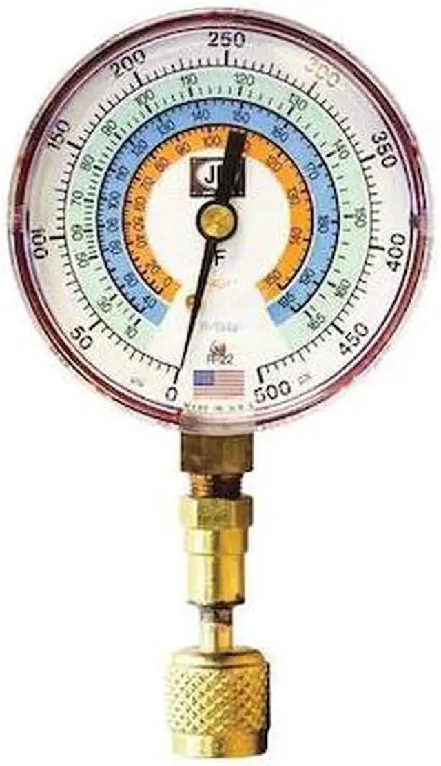 Alt view image 2 of 2 - JB INDUSTRIES QC-G856 Test Gauge,Red,For R-22, R-134A, R-404A