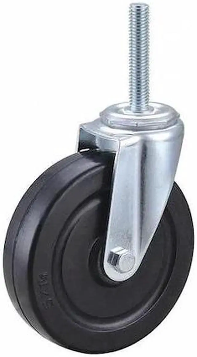 Main image of ZORO SELECT 32J936 Swivel Stem Caster,Rubber,5 in.,200 lb.