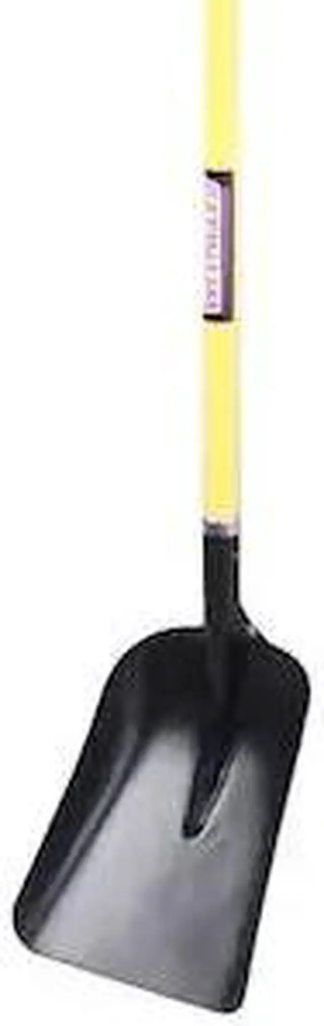 Alt view image 2 of 2 - WESTWARD 12U493 No. 2 14 ga Scoop Shovel, Steel Blade, 43 in L, Yellow,