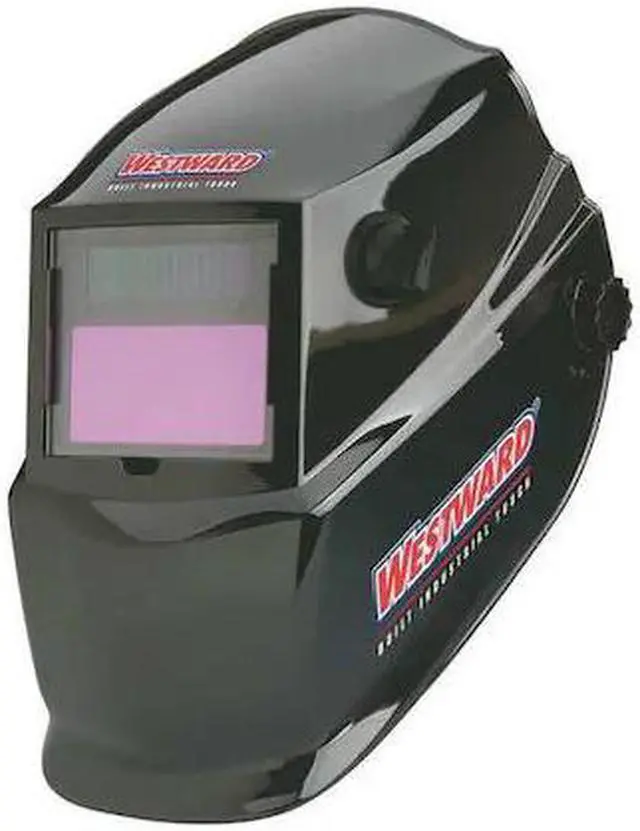 Alt view image 2 of 2 - WESTWARD 6VKF5 Auto Dark Welding Helmet, 4, 9-13, Black