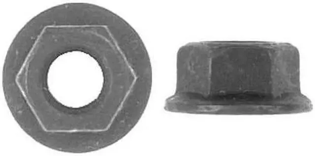 Alt view image 2 of 2 - ZORO SELECT 1017PK Flange Nut, M10-1.50, Steel, Not Graded, Phosphate, 21 mm
