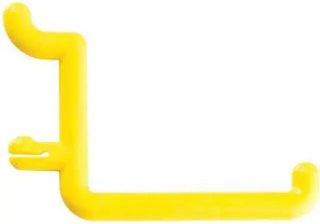 Alt view image 2 of 3 - FUNCTIONAIRE 25-FH4-2 Locking Pegboard Hooks,2in.L,Plastc,PK25