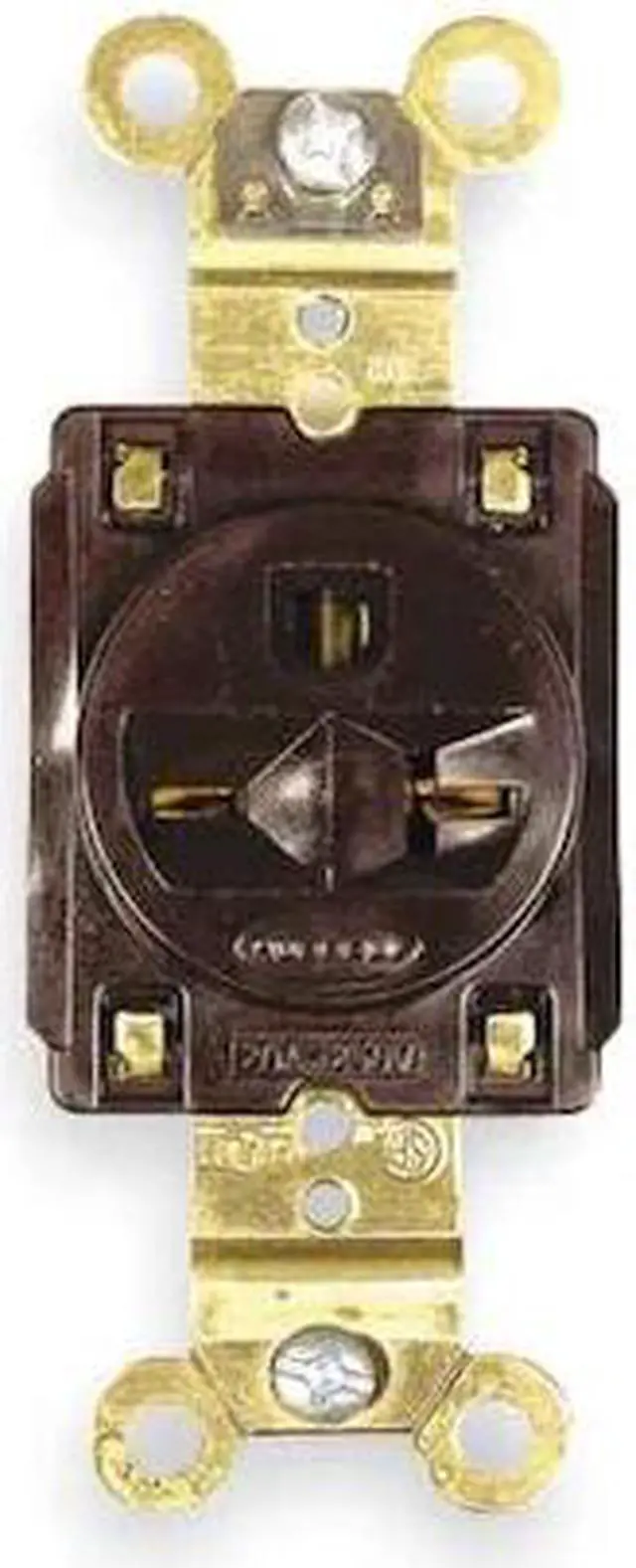 Alt view image 2 of 3 - HUBBELL WIRING DEVICE-KELLEMS HBL5461 Straight Blade Receptacle, 6-20R, 20 A,
