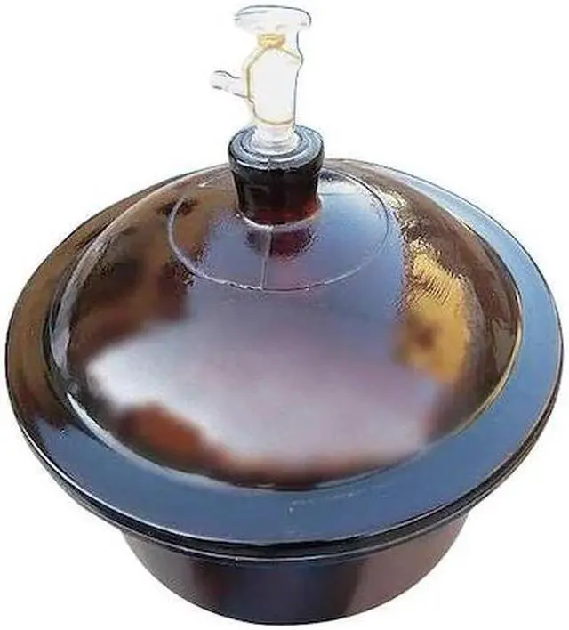 Main image of LAB SAFETY SUPPLY 5YHV5 Vacuum Desiccator,Glass,Amber,I.D. 300mm