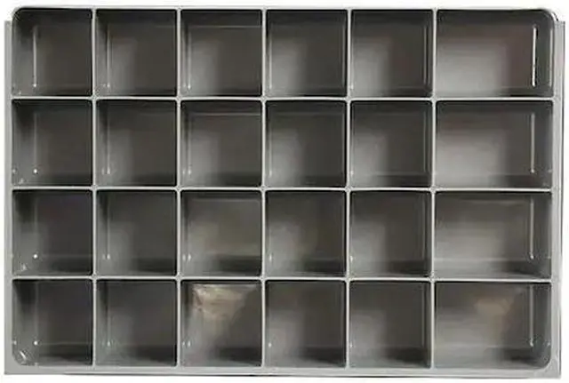 Alt view image 2 of 2 - Durham Mfg Compartment Drawer Insert Gray Powder Coated  Plastic  124-95-24-IND