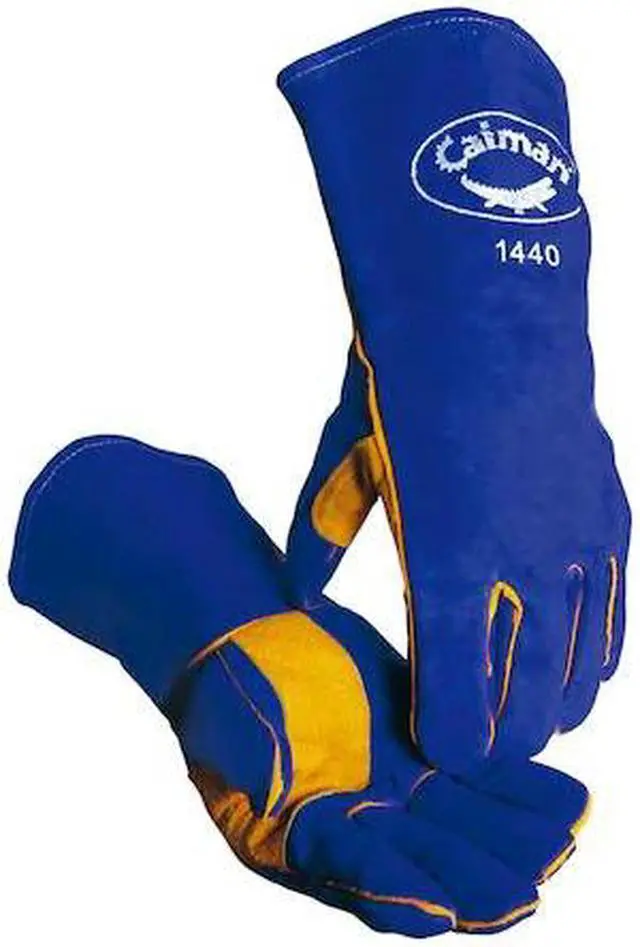Alt view image 2 of 3 - CAIMAN 1440 Welding Gloves,L,13 In. L,Reinforced,PR