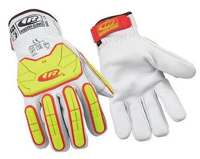 Main image of RINGERS GLOVES 665-08 Leather Impact Gloves, Cut Level A5 ,Uncoated ,S 1 PR