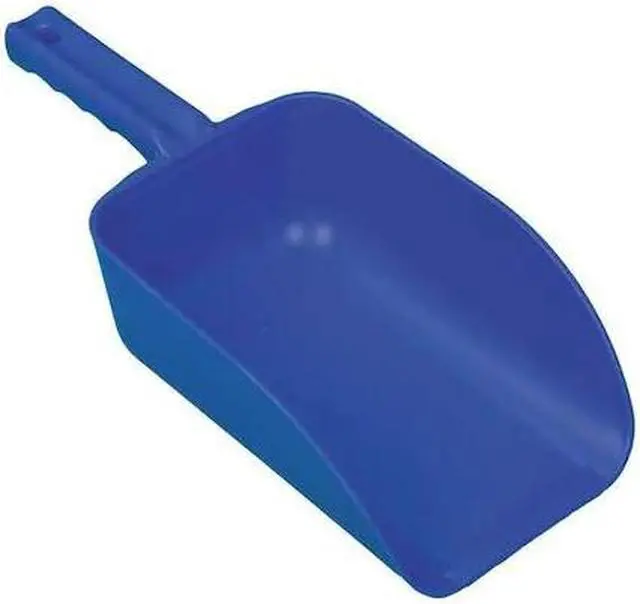 Alt view image 4 of 5 - Plastic Hand Scoop, Blue, 15 x 6 1/2 In