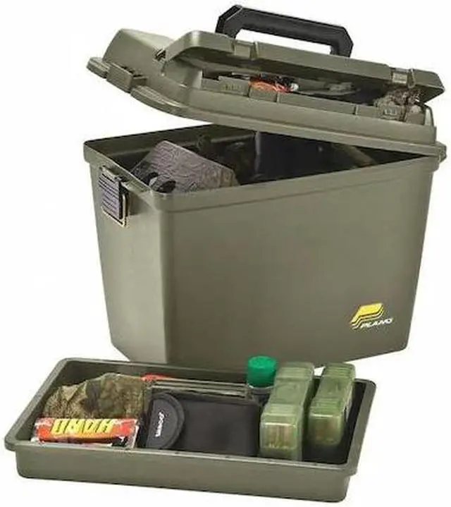 Main image of PLANO 181206 Portable Tool Box, Plastic, Green, 17 in W x 10 in D x 13 in H