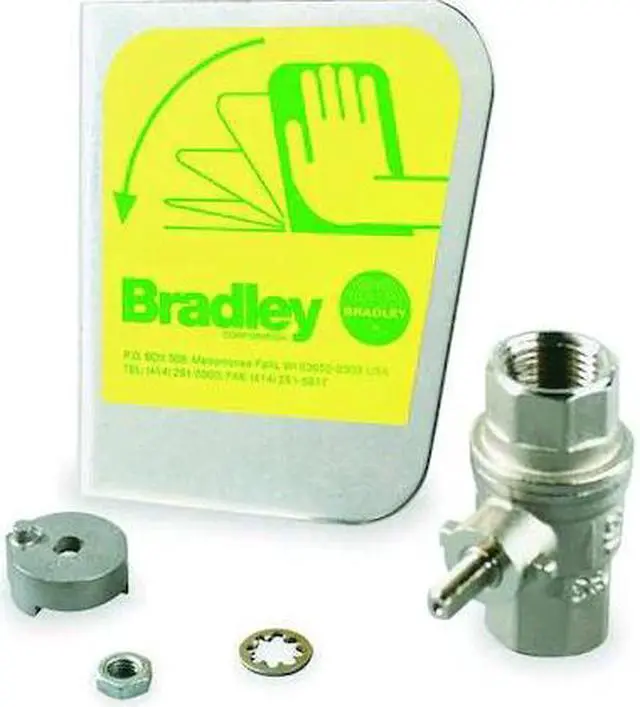 Main image of BRADLEY S30-070 Ball Valve, Brass (Ball Valve), Stainless Steel (Eyewash