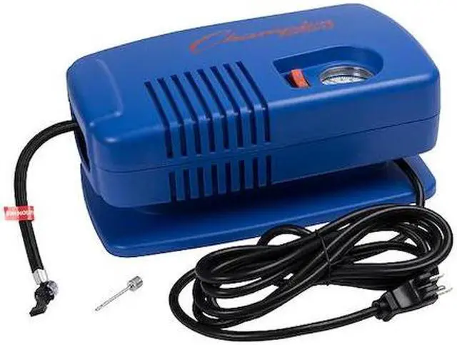 Alt view image 8 of 12 - Champion Sports Deluxe Electric Inflating Pump - Blue