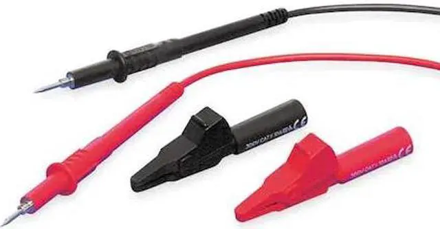 Alt view image 2 of 2 - POMONA ELECTRONICS 6723 Test Lead Kit with 8/32 Threaded Probe Tip, CAT II