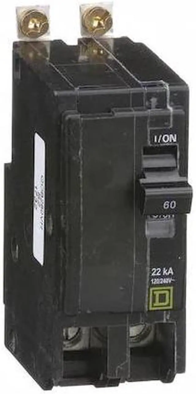 Alt view image 2 of 3 - SQUARE D QOB260VH Miniature Circuit Breaker, QO Series, 60A, 2 Pole, 120/240V
