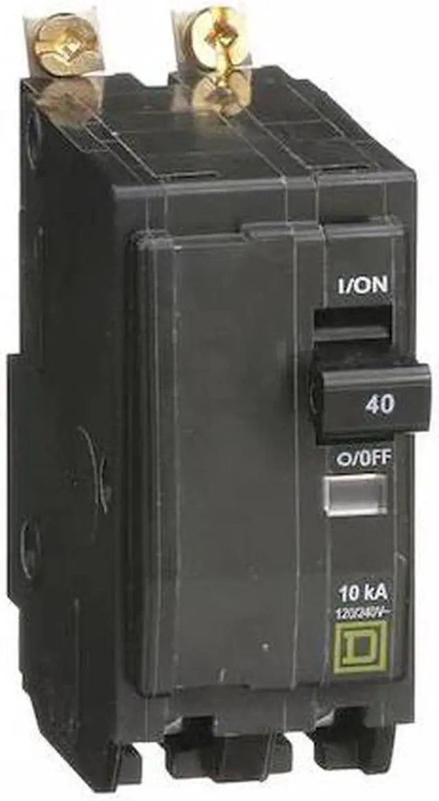 Main image of SQUARE D QOB240 Miniature Circuit Breaker, QO Series, 40A, 2 Pole, 120/240V AC,