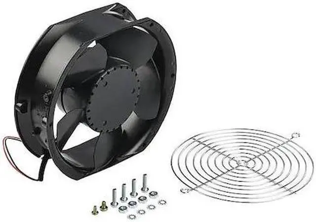 Alt view image 3 of 5 - HOFFMAN A6AXFN Axial Fan, Round, 115V AC, 1140 cfm, 6.77" W.