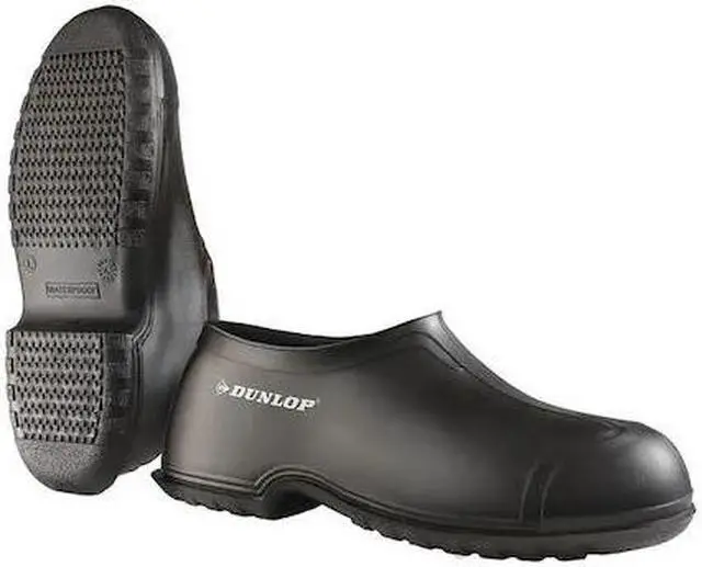 Main image of DUNLOP 8601000 Overshoe, Ankle Shoe, Cleated Sole, PVC, Black, 2XL,PR