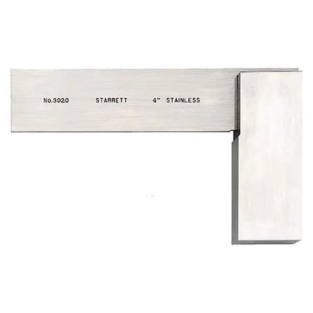 Alt view image 2 of 2 - STARRETT 3020-4 Precision Square,Stainless Steel