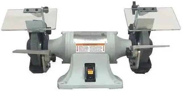 Alt view image 2 of 2 - DAYTON 2LKR6 Bench Grinder, 6 in Max. Wheel Dia, 5/8 in Max. Wheel Thickness,