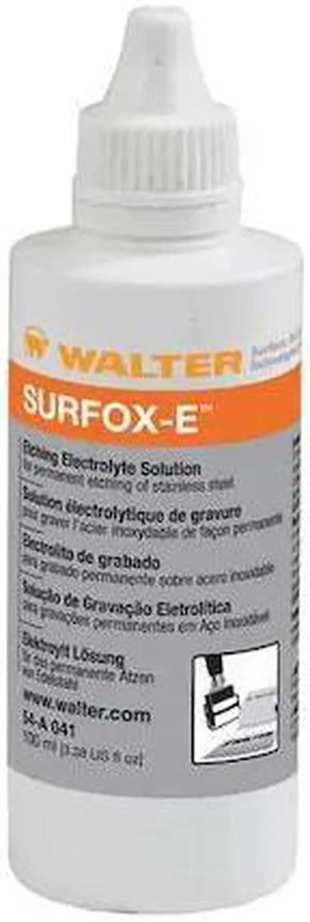 Alt view image 2 of 2 - WALTER SURFACE TECHNOLOGIES 54A041 Etching Solution,3.4 oz.