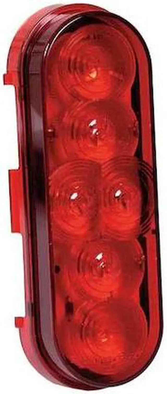 Main image of MAXXIMA M63346R Stop/Tail/Turn Light, 6LED, 6x3In, Oval, Red