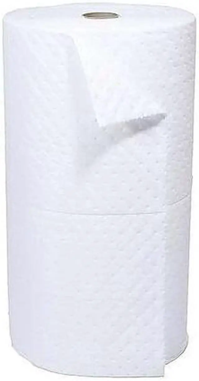 Main image of BRADY SXT30DP Sorbent Roll, 37 gal, 30 in x 150 ft, Oil, White, Polypropylene