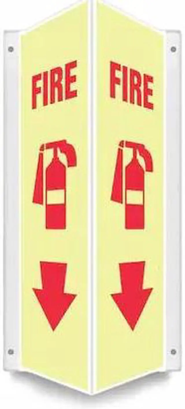 Main image of CONDOR 480Z28 High Visibility Safety Sign, 18 in Height, 7 1/2 in Width, PETG,