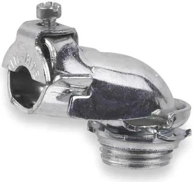 Alt view image 2 of 2 - ABB 321-TB Flexible AC/MC Grounding Connector, 3/8 in, Threaded, Steel, Electro