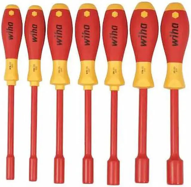 Alt view image 3 of 3 - Wiha 32294 7 Piece Insulated Nut Driver SAE Set