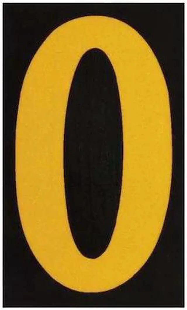 Main image of BRADY 5890-O LetterLabel,1-7/8inH,1-3/8inW,PK25