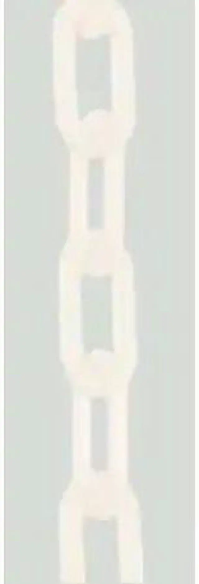 Alt view image 2 of 5 - ZORO SELECT 30001-100 Plastic Chain, White, 100 ft Length, Gloss