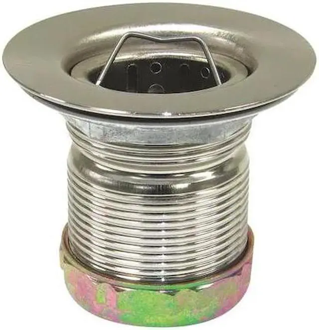 Main image of PERFECT PUTTY 59-3062 Sink Strainer,3-1/2" L,Zinc/Rubber