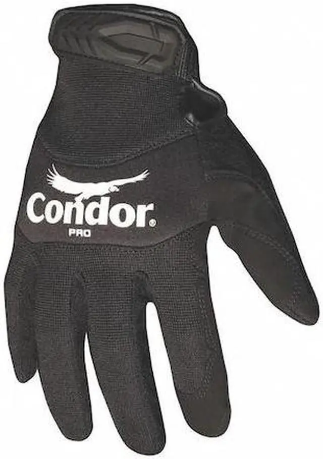 Main image of CONDOR 42KZ78 Mechanics Gloves, 2XL, Black, Single Layer and Seamless,